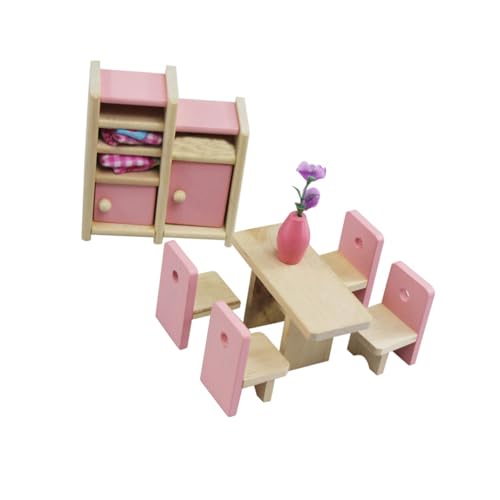 Harilla Puppenhaus aus Holz, Miniaturmöbel-Set, Rollenspiel, Spielzeug, Szene, Requisiten, Simulation, DIY, Miniaturmöbel, Spielzeug für Jungen und Mädchen, Restaurant-Set von Harilla