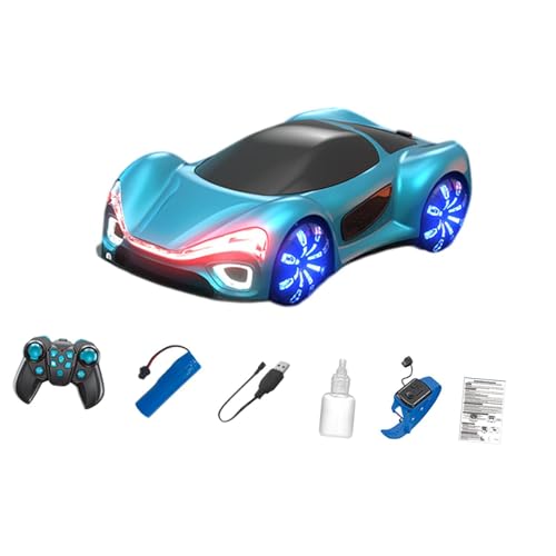 Harilla RC-Auto, Auto, Doppel-Sprüheffekte mit LED, Sport-Rennwagen-Fahrzeugmodell für die Feiertage im neuen Jahr, Blue B von Harilla