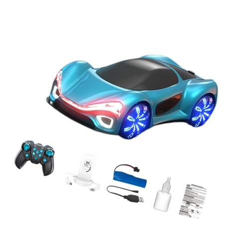 Harilla RC-Auto, Auto, Doppel-Sprüheffekte mit LED, Sport-Rennwagen-Fahrzeugmodell für die Feiertage im neuen Jahr, Blue D von Harilla