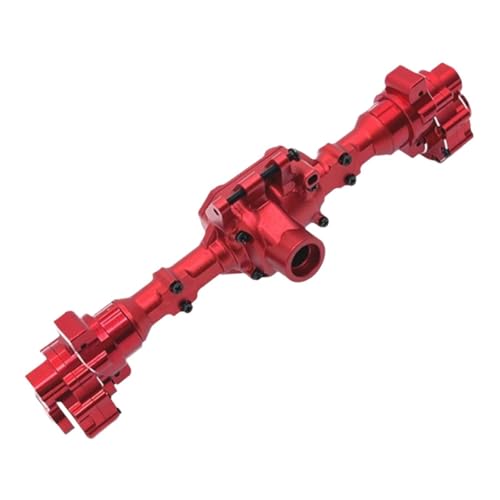 Harilla RC Auto Achse Fernbedienung Auto Teile Ersatz Upgrade Stabile Achse Abdeckung für 1/10 RC Crawler R1003 Modifikation Zubehör, Rote Hinterachse von Harilla