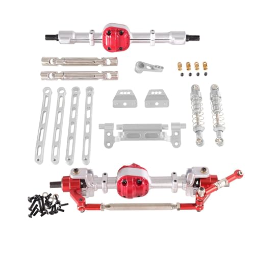 Harilla RC-Auto-Vorder- und Hinterbausatz, DIY-Zubehörmodifikation, Ersatzteile, Upgrade-Teile für MN82 1/12 RC-Hobbyauto, Crawler-Auto, Silber von Harilla