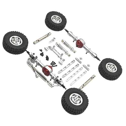 Harilla RC-Autoteil-Nachrüstzubehör ersetzt Ersatzzubehör-Kits, modifiziert für MN82 LC79 MN78 1/12 RC-Car-Fernbedienungsauto, Silber von Harilla