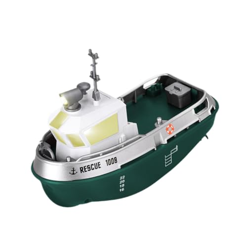 Harilla RC Boot, Wasserspielzeug, wasserdicht, Geschenk, 2,4 GHz Fernbedienungsboot, Badewannenspielzeugboote für Jungen und Mädchen, Kinderpools, Seen, GrÜn von Harilla