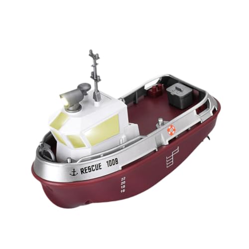 Harilla RC Boot, Wasserspielzeug, wasserdicht, Geschenk, 2,4 GHz Fernbedienungsboot, Badewannenspielzeugboote für Jungen und Mädchen, Kinderpools, Seen, Rot von Harilla