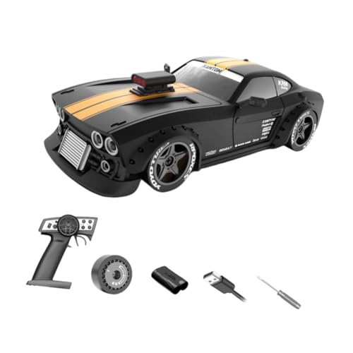 Harilla RC Cars Modellfahrzeug 4WD mit LED-Leuchten Sport Spielzeugauto RC Modellauto Modellauto für Kinder Erwachsene Geschenk, Schwarz von Harilla