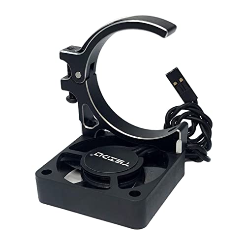 Harilla RC Crawler Auto Lüfter mit Halter Aluminium Lüfter 40x40mm für Brushless Motor 4268 4274 4068 4076 4082 4092 Upgrade, Schwarze Einzelhalterung Harilla RC Crawler Auto Lüfter mit Halter Aluminium Lüfter 40x40mm für Brushless Motor 4268 4274 4068 4076 4082 4092 Upgrade, Schwarze Einzelhalterung von Harilla