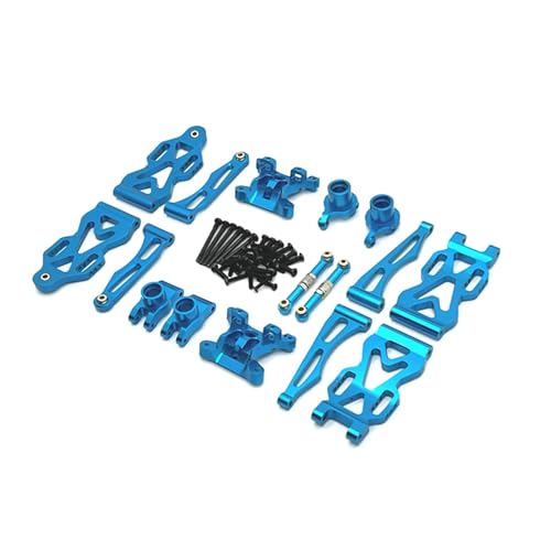 Harilla RC Metall Aluminium Ersatzteilsatz Einfach zu installierender, robuster Ersatz Professionelles RC-Autoteil für Q130A C8805 1/16 RC-Auto DIY, Blau von Harilla