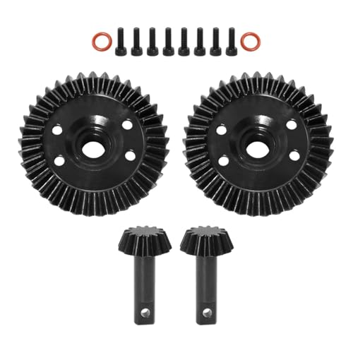 Harilla RC-Stahlkegelradsatz, 13T-37T, Ersatz, einfach zu installierende Ersatzteile, Ritzel, Differentialgetriebe für RC-Autos, DIY-Teile von Harilla