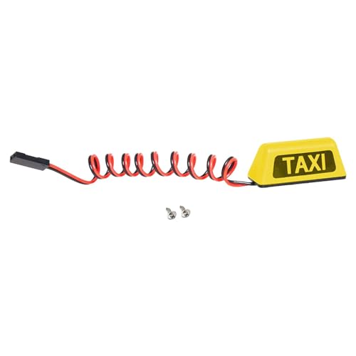 Harilla RC Taxi Licht RC Auto Beleuchtungszubehör, Realistisches Taxi Schild Taxi Cab Dach für 1/8 1/10 Teile DIY RC RC Crawler, Trucks, Gelb Harilla RC Taxi Licht RC Auto Beleuchtungszubehör, Realistisches Taxi Schild Taxi Cab Dach für 1/8 1/10 Teile DIY RC RC Crawler, Trucks, Gelb von Harilla