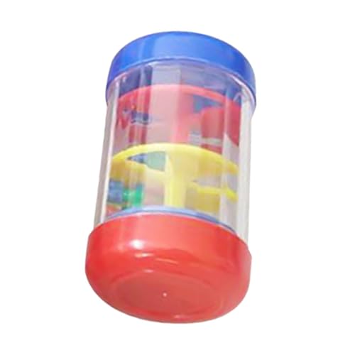 Harilla Rainmaker Regenstab-Shaker, Entwicklungsaktivitätszentrum, pädagogisches Baby-Musikspielzeug, Perlen-Regenshaker-Spielzeug für Jungen und Mädchen, 10cm von Harilla