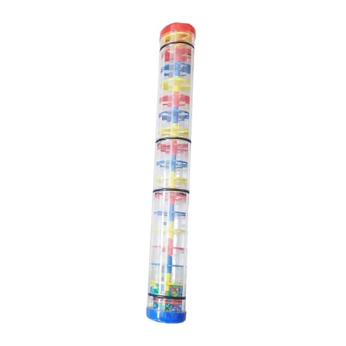 Harilla Rainmaker Regenstab-Shaker, Entwicklungsaktivitätszentrum, pädagogisches Baby-Musikspielzeug, Perlen-Regenshaker-Spielzeug für Jungen und Mädchen, 40cm von Harilla