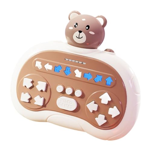 Harilla Rhythmus-Spielautomat, Quick-Push-Spiel mit Musik und Licht, Rhythmus-Handspielkonsole, Spiel für Kleinkinder, Jungen, Mädchen, Kinder, Geschenk, Bär von Harilla