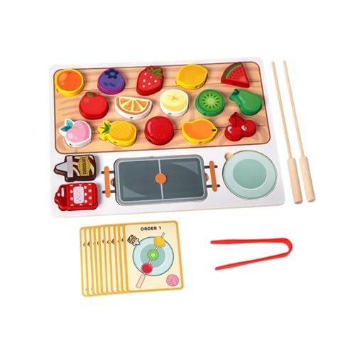 Harilla Rollenspiel-Spielzeug, das Essen kocht, Spielzeug-Set für frühes Lernen und Bildung, Spielzeug-Küchenspielzeug-Set, Holzspielzeug für Kinder, von Harilla