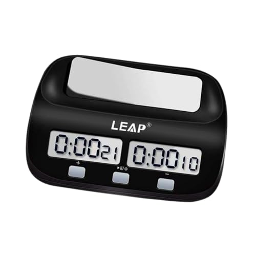 Harilla Schachspiel-Timer Internationaler Schach-Timer, Count Up Down Compact Digital Timer Schachuhr, von Harilla