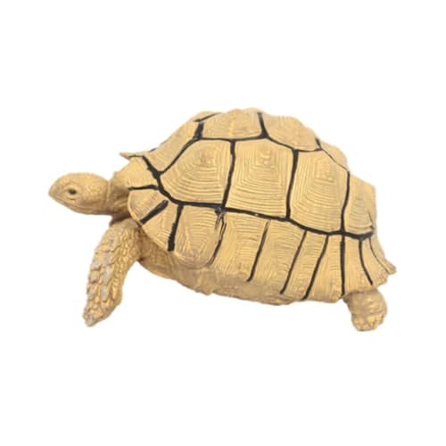 Harilla Schildkröten-Tierfigur, kleine Schildkrötenfigur, Ornament, Lernspielzeug-Kollektion, Schildkrötenfigur, Skulptur für den Rasen im Innenbereich, Beige von Harilla