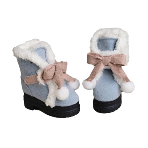 Harilla Schuhe für Figuren im Maßstab 1/4, Winterschuhe, hübsches Puppenkostüm, Miniatur zur Dekoration, Geschenk für Kinder, kleine Mädchen, Blau von Harilla