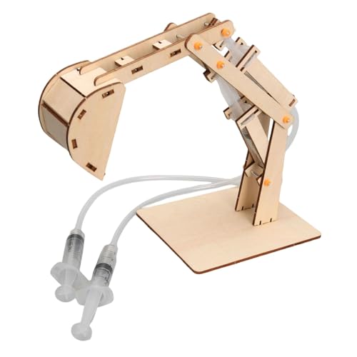 Harilla Science Experiment Project, Hydraulikbagger Spielzeug Bildung 3D-Holz Puzzle Holzgebäude Kit für 8-12 Jungen Mädchen von Harilla