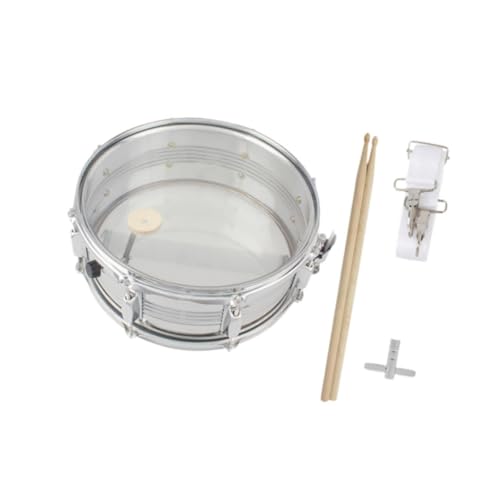 Harilla Snare Drum Set Percussion 14 Zoll Gurt Drumsticks Drum Key Tragbarer Musik-Lern-Snare-Drum-Kopf für Anfänger und Studenten von Harilla