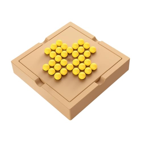 Harilla Solitaire-Spiel, Memory-Schach, Murmeln, Spielbrett, Familienspiel, klassisches Einzelschachspielzeug für Erwachsene, Kinder, Teenager, von Harilla