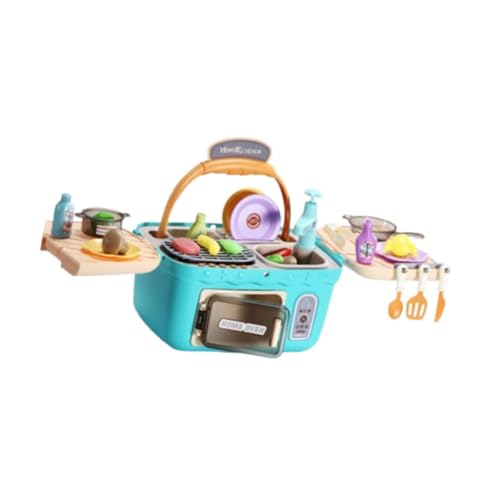 Harilla Spielküche, Spielset, Spielzeug, Küchenzubehör mit Musiklichtern, realistisches Geschenk, Küchen-Rollenspielspielzeug für Kinder im Alter von 3–8 von Harilla