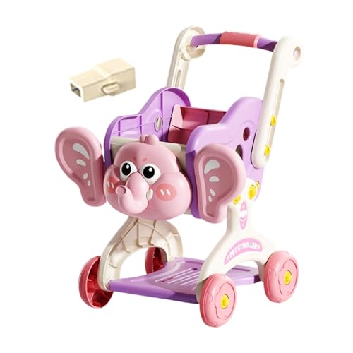 Harilla Spielzeug-Einkaufswagen für Kleinkinder, Spielzeug-Einkaufswagen, pädagogisches Rollenspiel, Supermarkt-Handwagen-Spielzeug, Rosa Harilla Spielzeug-Einkaufswagen für Kleinkinder, Spielzeug-Einkaufswagen, pädagogisches Rollenspiel, Supermarkt-Handwagen-Spielzeug, Rosa von Harilla