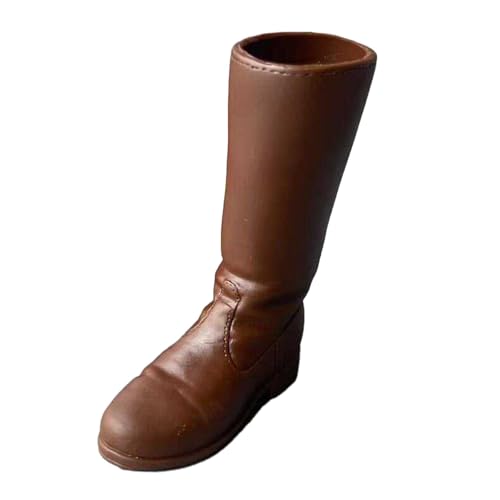 Harilla Stiefel für Actionfiguren im Maßstab 1/6, Miniatur-Schuhe, Stiefel, Szenen-Requisite, Modegeschenke, Lange Ankleidestiefel für 12-Zoll-Actionfiguren von Harilla