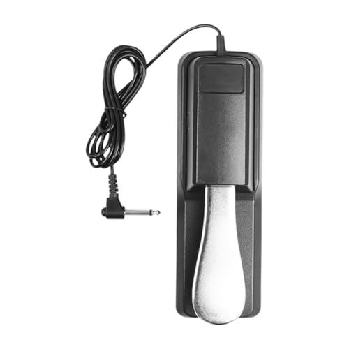 Harilla Sustain-Pedal 1/4"(6,35 mm) Buchse, robuste Musikinstrumententeile, professionelles Keyboard-Piano-Pedal für Digitalpianos, Keyboard von Harilla