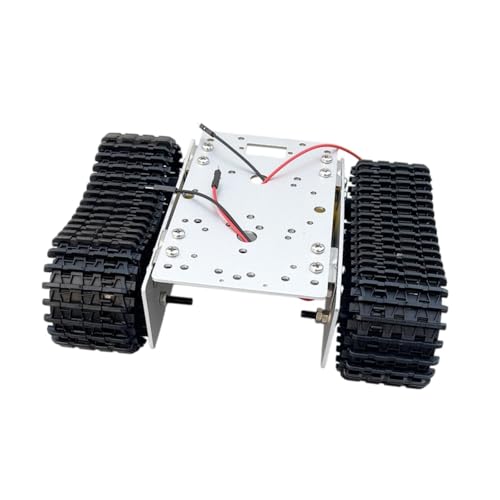 Harilla Tank Chassis Smart Roboter Car Chassis Kit Schockabsorbing Manuelle Fähigkeiten Aluminiumlegierung für Hobbyisten Forschungsprojekte verfolgt von Harilla