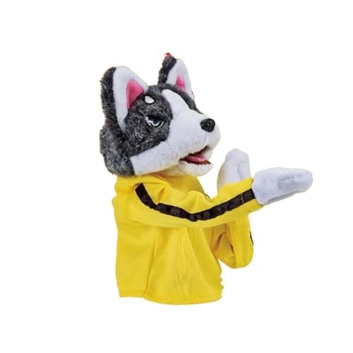 Harilla Tier-Handpuppe, sensorisches Spielzeug mit Soundeffekt, Plüsch-Box-Husky-Figuren, Tierspielzeug, Husky-Handschuhe, Puppe, Party-Geschenke von Harilla