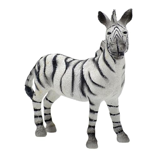 Harilla Tierfiguren Großes Tierspielset Lernspielzeug Geburtstagsgeschenke Desktop-Dekor Kinderspielzeug Tiermodell Tierspielset, Zebra von Harilla