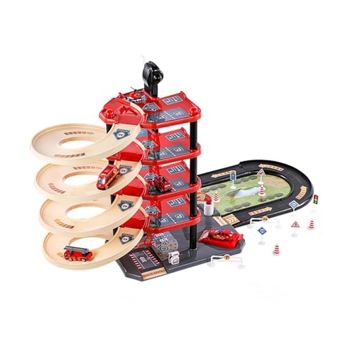 Harilla Track Toy Playset Flexible Track Playset Boys Bildungsspielzeug Set für Kinder Jungen Mädchen Vorschule Weihnachtsgeburtstag Geschenk, mit 10 Autos von Harilla