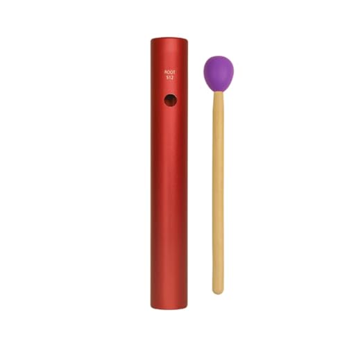 Harilla Wah-Röhre aus Aluminiumlegierung, Musikspielzeug, Shaker, Musikinstrument, professionelles Guiro-Instrument, pädagogische Rhythmus-Röhre für Kinder , Rot von Harilla