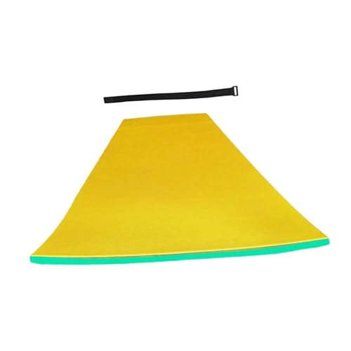 Harilla Wasser-Schwimmmatte, Schwimmunterlage, Schwimmfloß für Schwimmbecken, Xpe-Baumwolle, unsinkbare Schwimmmatte, Bett, Treibmatratze zum Bootfahren, Gelb 110x40x2.2cm von Harilla