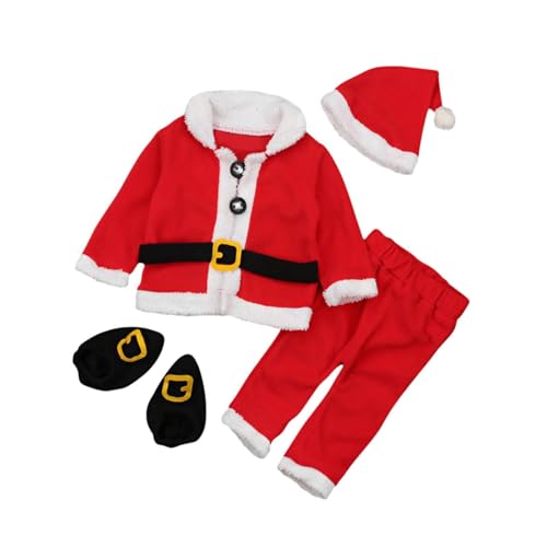 Harilla Weihnachts-Cosplay-Outfit für Kinder, Weihnachts-Outfit für Rollenspiele, Feiertags-Cosplay, Höhe 80 bis 90cm von Harilla