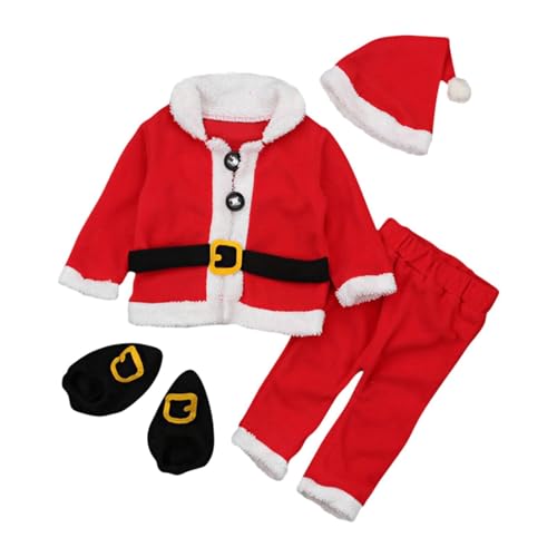 Harilla Weihnachts-Cosplay-Outfit für Kinder, Weihnachts-Outfit für Rollenspiele, Feiertags-Cosplay, Höhe 90 bis 100cm von Harilla