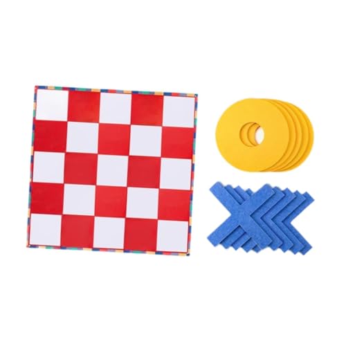 Harilla Zehen Schach Set Brettspiel Klassische Eltern -Kinder -Interaktion Unterhaltungsfeiertagsgeschenke Bildungsspielzeug Lustiges Xo -Spielzeug für Kinder, 180 cm Und Rot von Harilla