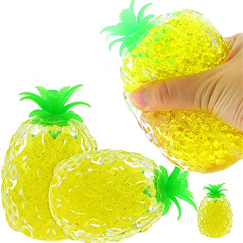 Quetschball Ananas Gelb Squeezeball Glibber Ball Antistress Knetball Spielball Quetsch 12cm von Harlequin