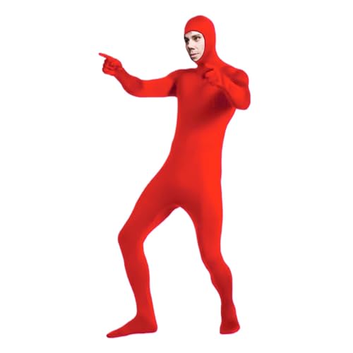 Body mit offenem Gesicht, offenes Gesicht, Ganzkörperanzug, offenes Zentai-Kostüm, Spandex-Bodysuits, Halloween-Cosplay-Kostüm, Halloween-Kostüm, Erwachsene, Cosplay-Body, Jumpsuit, Unisex-Body von Harmoousue