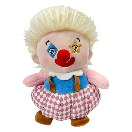 Clown-Puppe Halloween - Halloween-Clown-Puppe-Cartoon | Plüsch-Clown-Puppe | Plüschtier Für Kinder | Clown-Plüschtier, Plüschtier In Leuchtenden Farben, Ultraweiche Plüsch-Halloween-Dekoration Für Kin von Harmoousue