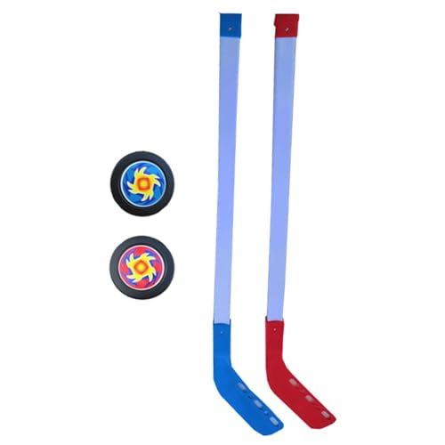 Eishockeyschläger-Set – Jugend-Streethockey-Set | ABS-Kinder-Straßenhockeyschläger & Ball-Set | Hockey-Trainingsausrüstung, Hockey-Starter-Set mit 2 Pucks, Junior-Hockeyschläger für Jugendliche, von Harmoousue