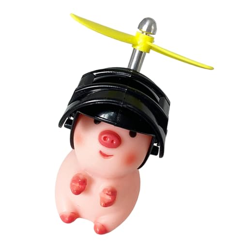 Harmoousue Motorrad-Lenker-Dekorationen, Lenker-Ornament | Schöne Tierbekleidungshelme,Cartoon Schweine Puppe Roller Lenker Dekor für Kinder und Erwachsene von Harmoousue