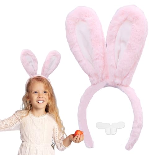 Ostern Hasenohren Haarreif für Kinder Erwachsene, Osterhasen Hasenohren Hasen Ohren Haarreif Osterhasenohren Hasenohren Kostüm Dekoration Party Cosplay (Rosa) von HarnyLoom