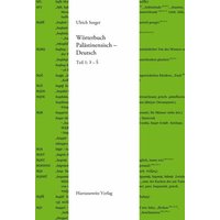 Wörterbuch Palästinensisch - Deutsch, 2 Teile von Harrassowitz