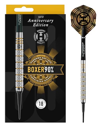 Harrows Assassin Tungsten Pro Darts | Steeldarts-Set mit Tragetasche | 18–40 g, alle Gewichte | Inklusive Alamo-Schäfte, 100-Mikron-Prime-Flights und Reiseetui von Harrows