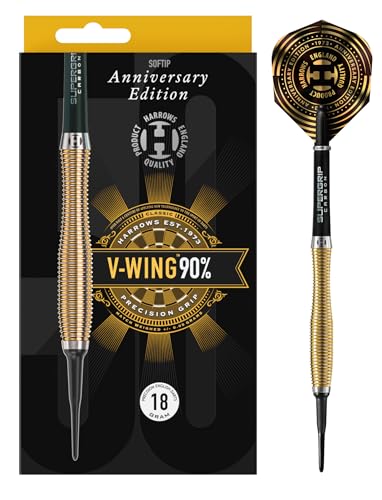 Harrows Assassin Tungsten Pro Darts | Steeldarts-Set mit Tragetasche | 18–40 g, alle Gewichte | Inklusive Alamo-Schäfte, 100-Mikron-Prime-Flights und Reiseetui von Harrows