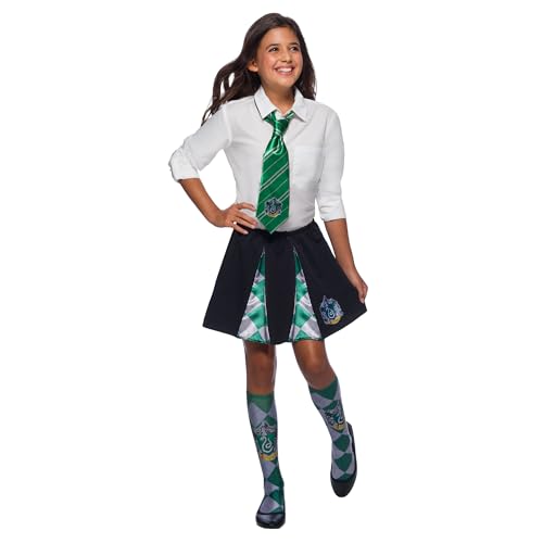 Rubie's Official Harry Potter Slytherin Deluxe-Krawatte, Kostümzubehör für Kinder und Erwachsene, Einheitsgröße, Alter ab 6 Jahren Halloween von Rubie's