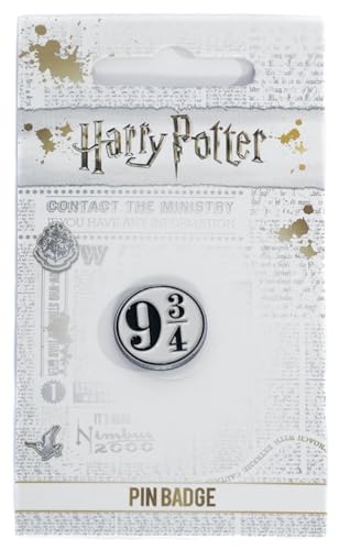 Harry Potter Gleis 9 3/4 Unisex Pin silberfarben Zinklegierung Fan-Merch, Filme von Harry Potter