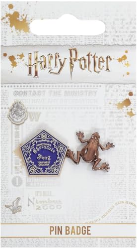 Harry Potter Schokofrosch Unisex Pin goldfarben Zinklegierung Fan-Merch, Filme, Hogwarts von Harry Potter