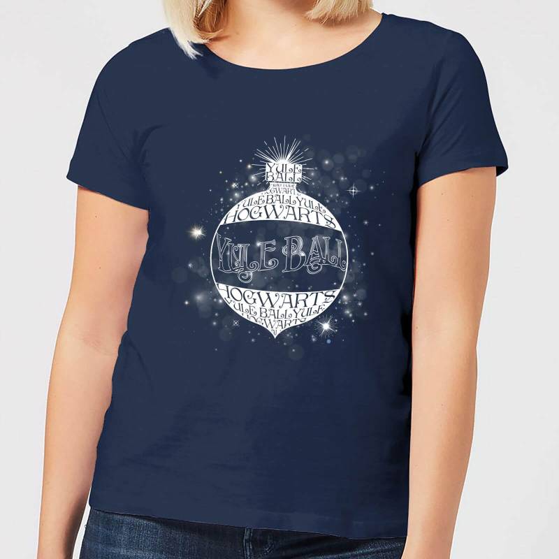 Harry Potter Yule Ball Baubel Damen Christmas T-Shirt - Navy Blau - L von Original Hero