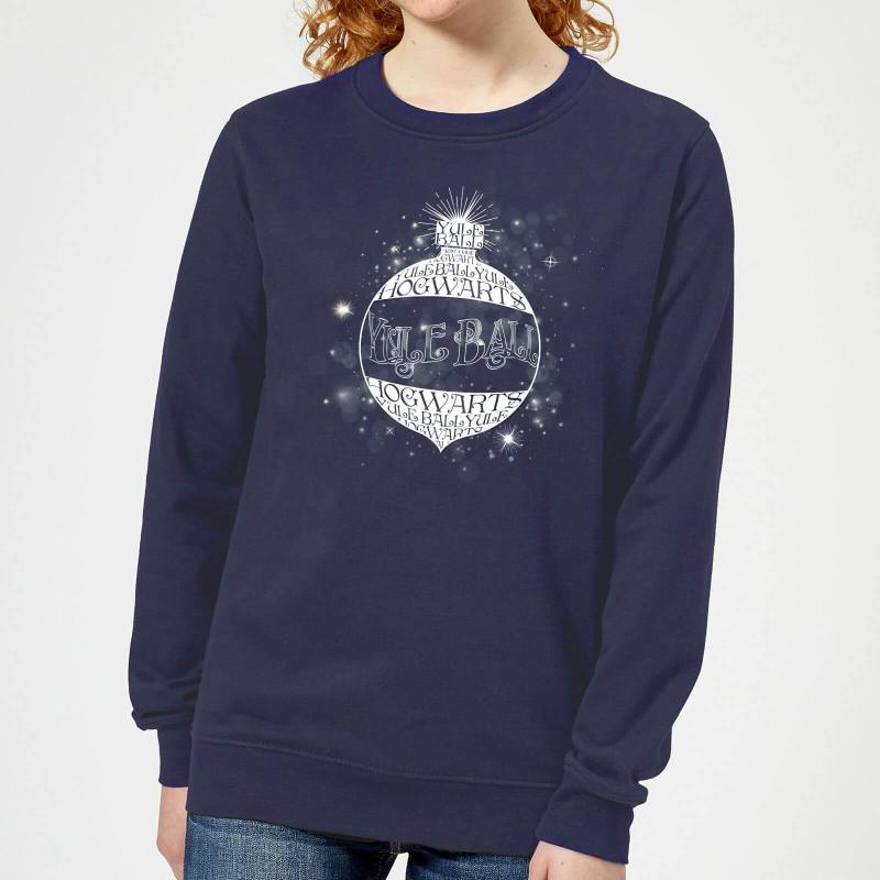 Harry Potter Yule Ball Baubel Damen Weihnachtspullover – Navy - XL von Original Hero